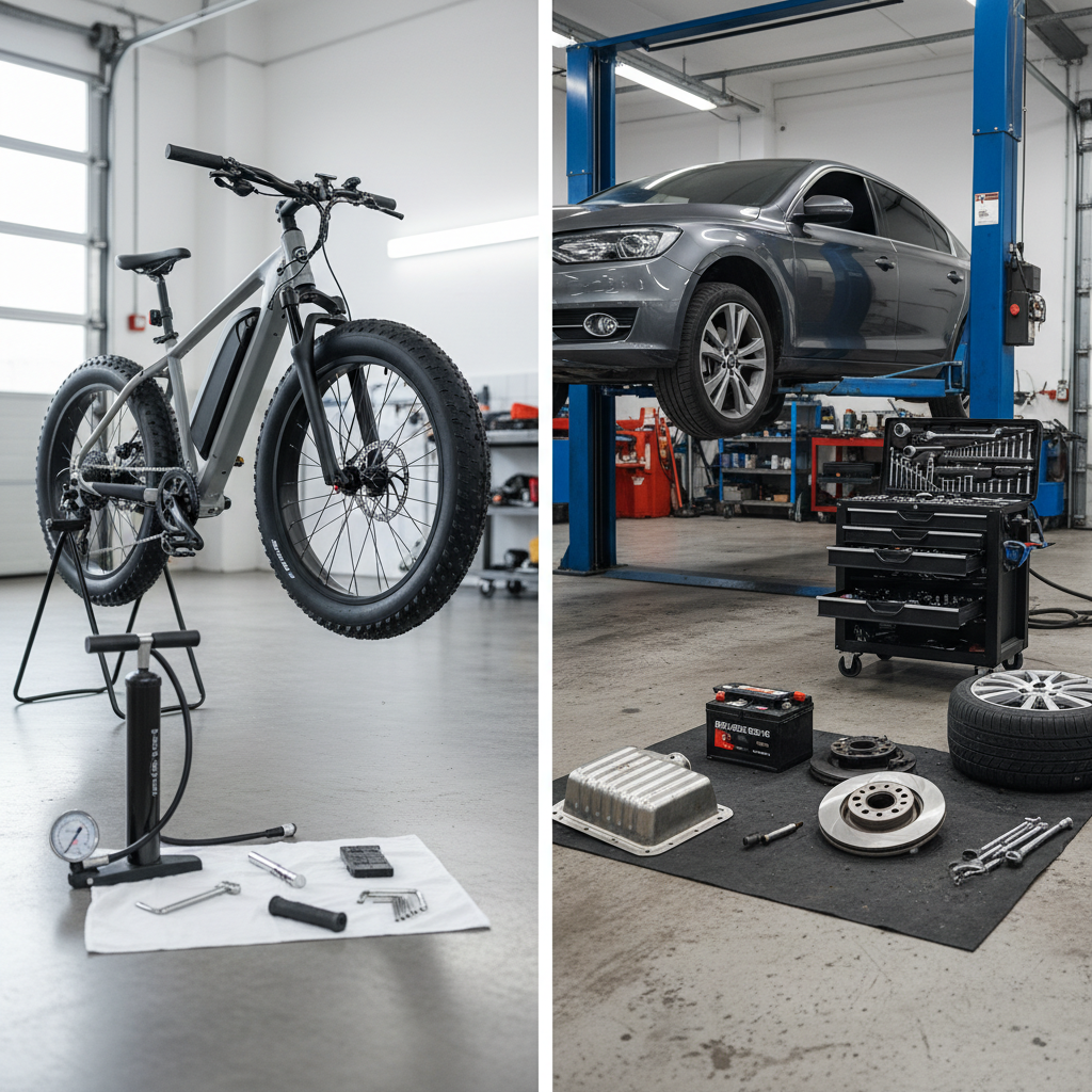 E-Bike vs. Car: A Full Annual Maintenance Cost Analysis
