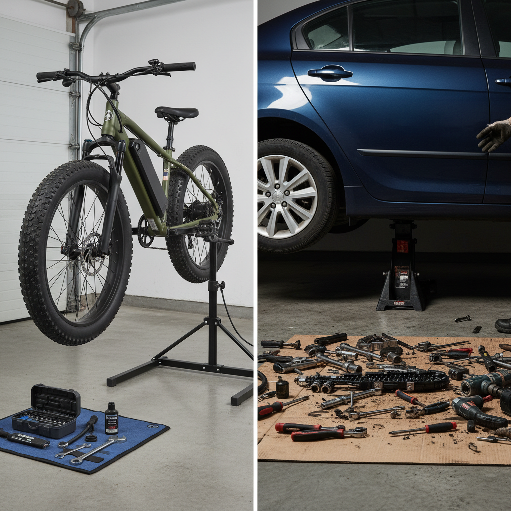 Commuter Maintenance: E-Bike vs. Car Annual Upkeep
