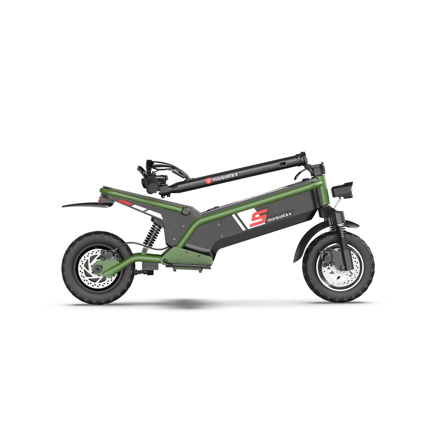 Marsant's x Foldable Off-Road Electric Scooter - Green