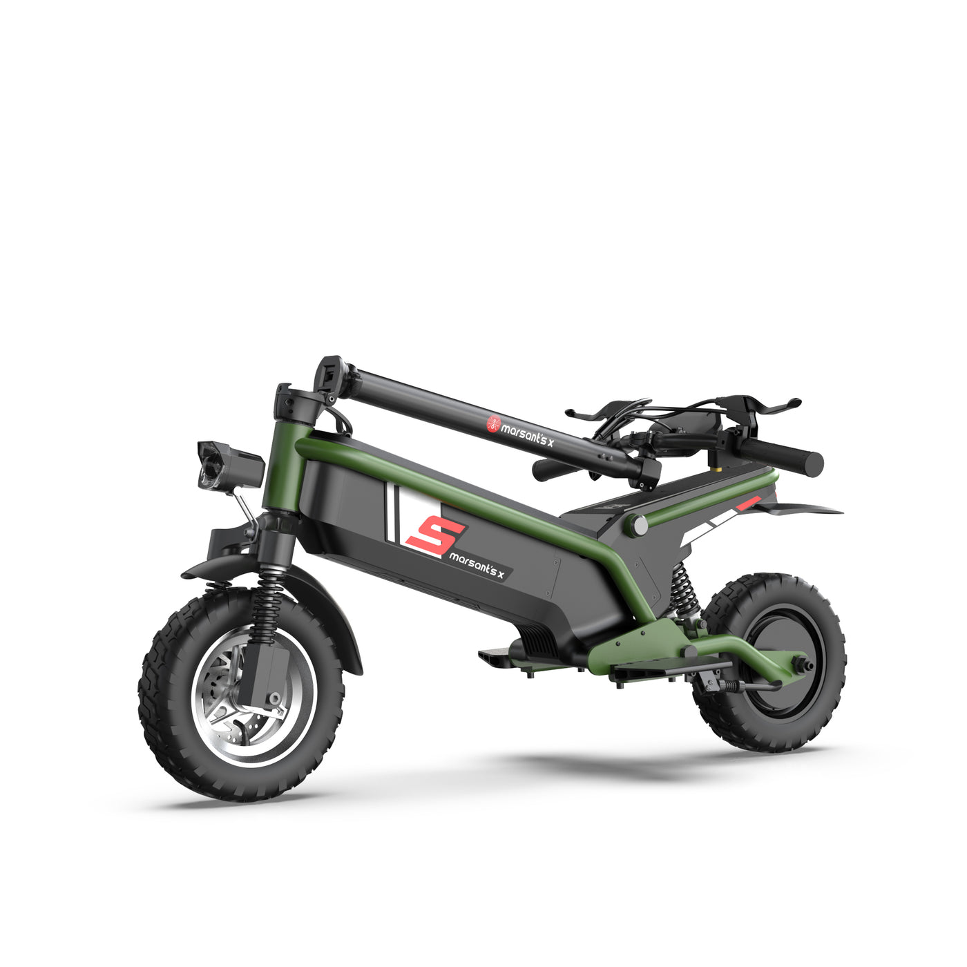 Marsant's x off-road electric scooter with seat, foldable design
