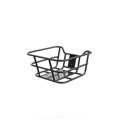 A sleek Marsant's x bike basket with a modern black design.