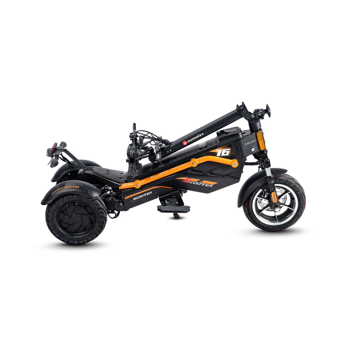 【３点セット】SCOOTER スクーターOGASAKA製　FLUXバインディング Three-Wheel Scooter | Dual Motor Power, Stable Riding – marsantsx