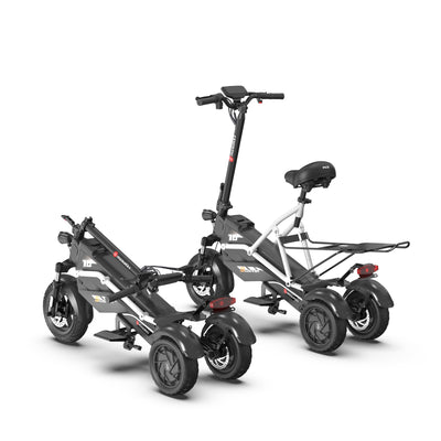 Marsant's x three-wheel electric scooter with easy fold design