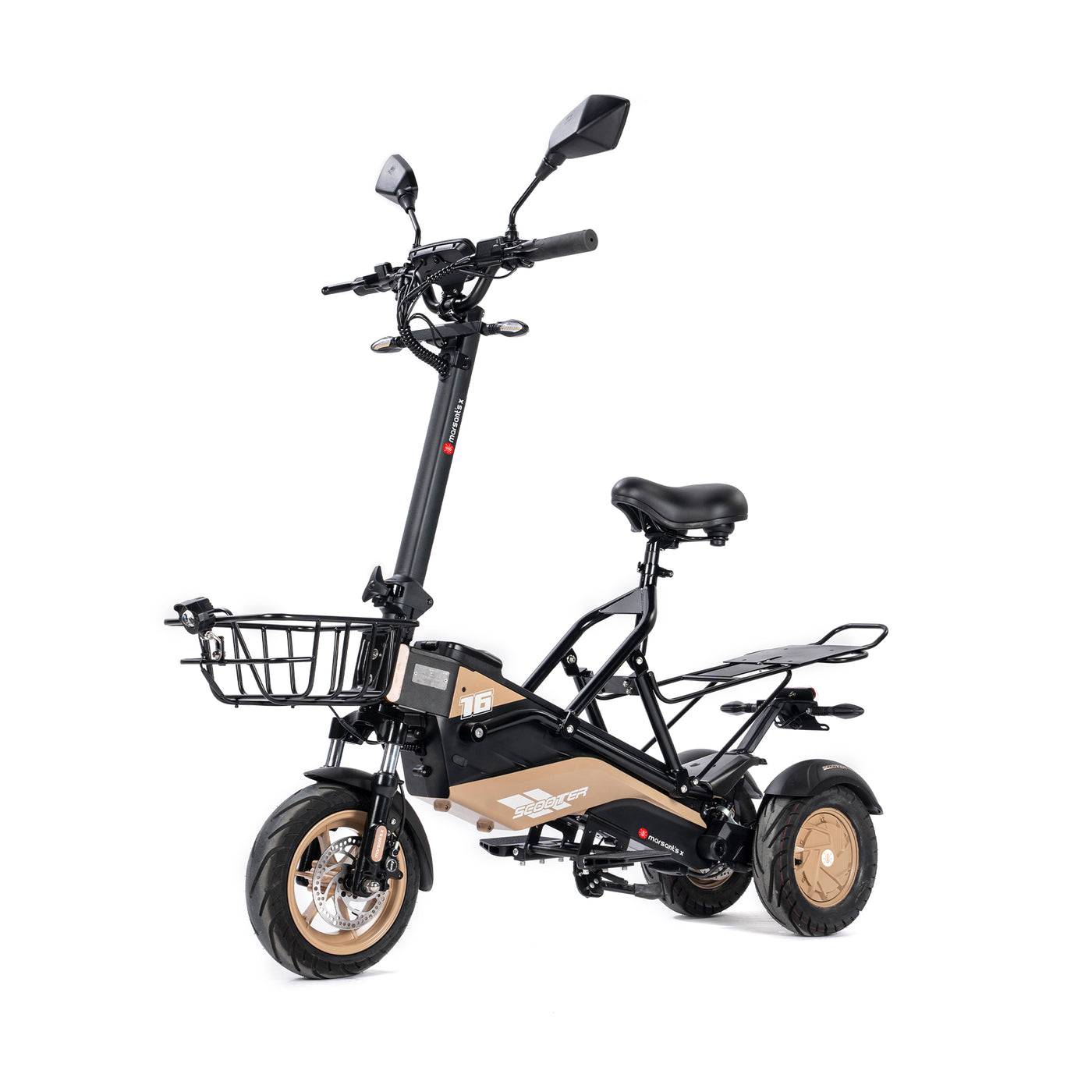 Marsant's x 3-wheel electric scooter for adults with seat