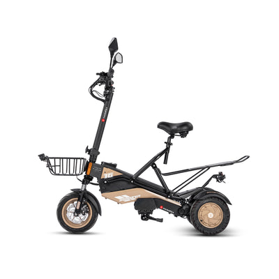 Marsant's x Three Wheel Electric Scooter with easy fold design