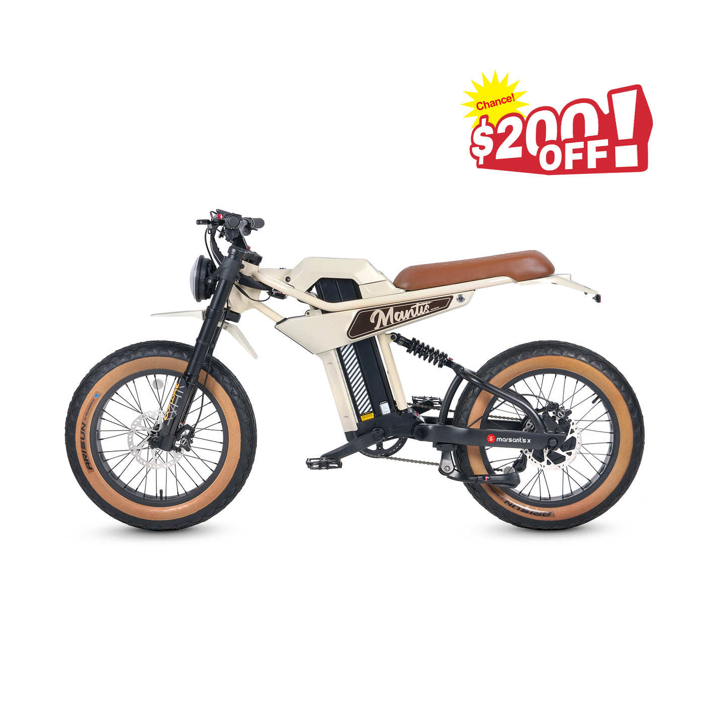 Long Range 20 Inch *4 Fat Tire Pedal Assist Ebike Ant6