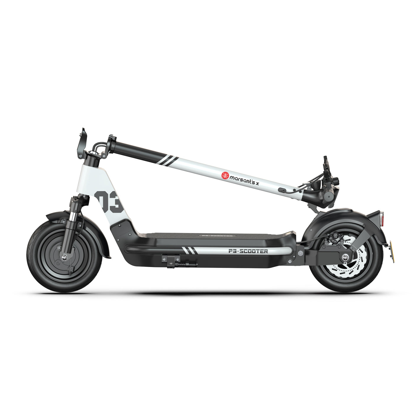 Marsant's x P3 Folding Electric Scooter - Compact and foldable city e-scooter.