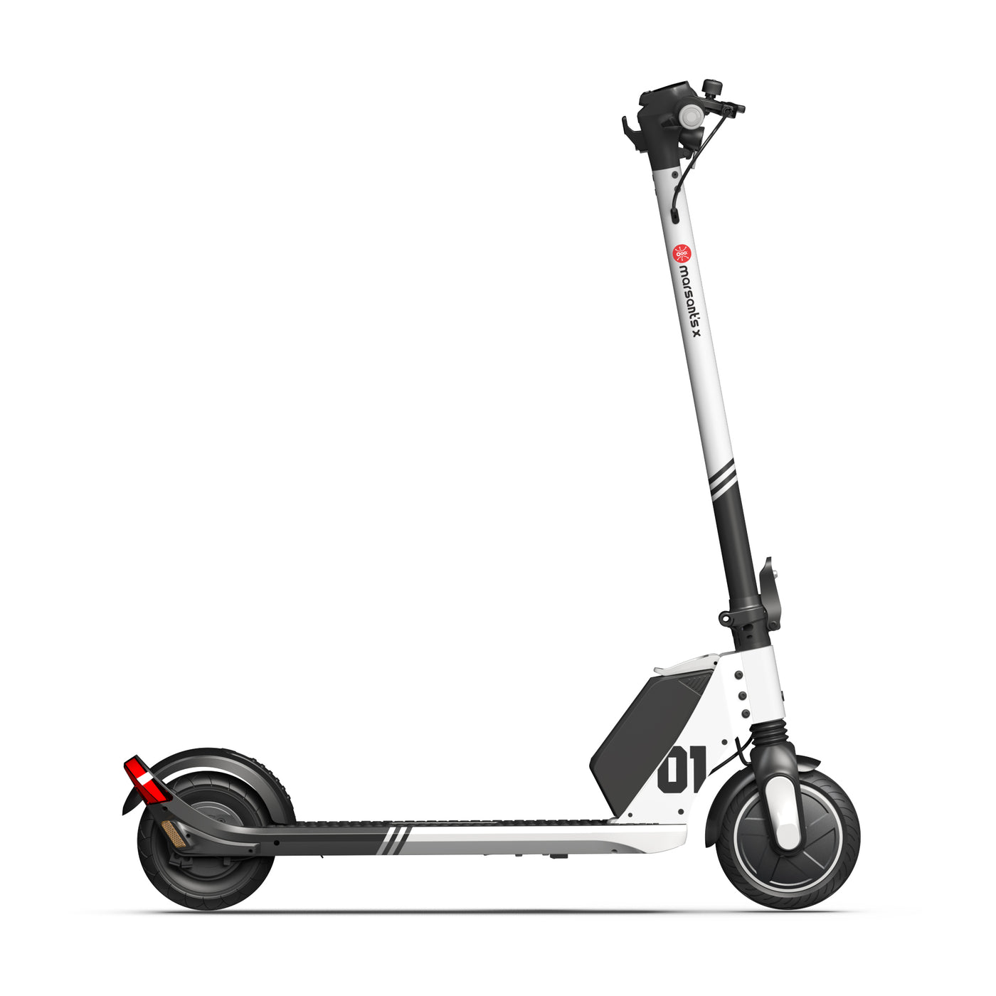Marsant's x Lightweight Electric Kick Scooter - White.